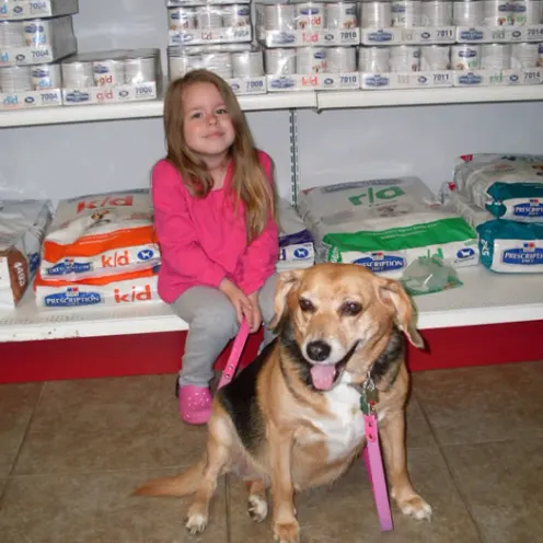 Brightwood Animal Hospital Client and Their Pet
